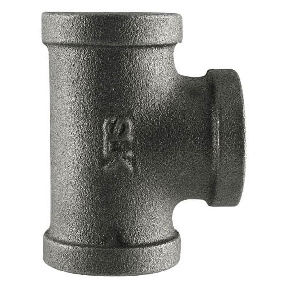 STZ Industries 3/4 in. FIP each X 3/4 in. D FIP 1 in. D FIP Black Malleable Iron Reducing Tee