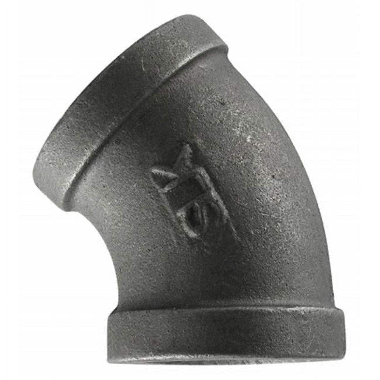 STZ Industries 3/8 in. FIP each X 3/8 in. D FIP Black Malleable Iron 45 Degree Elbow