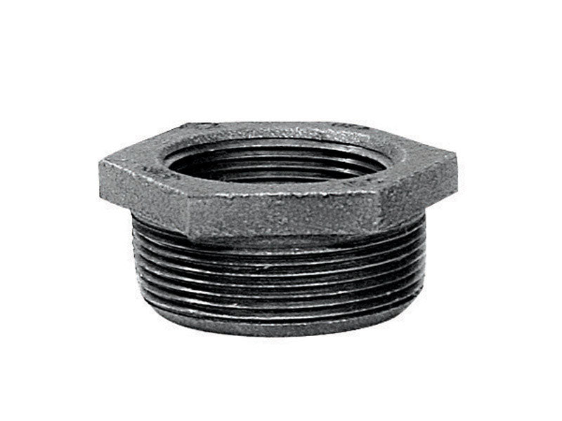 STZ Industries 4 in. MIP each X 2 in. D FIP Black Malleable Iron Hex Bushing