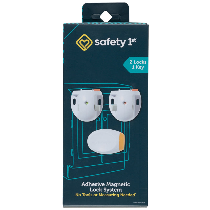 Safety 1st White Plastic Magnetic Cabinet Locks 3 pc