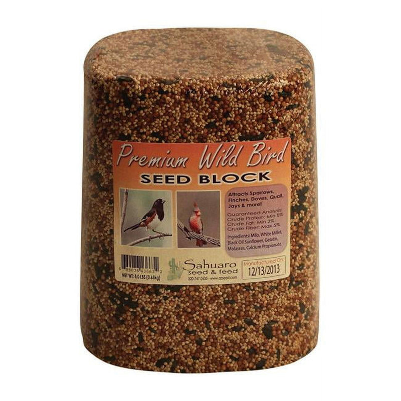 Sahuaro Seed Assorted Species Millet Bird Food Block 8 lb