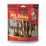 Savory Prime Beggar Bones 5-in-1 Kabobs Grain Free Treats For Dogs 12 oz 8 in. 18 pk