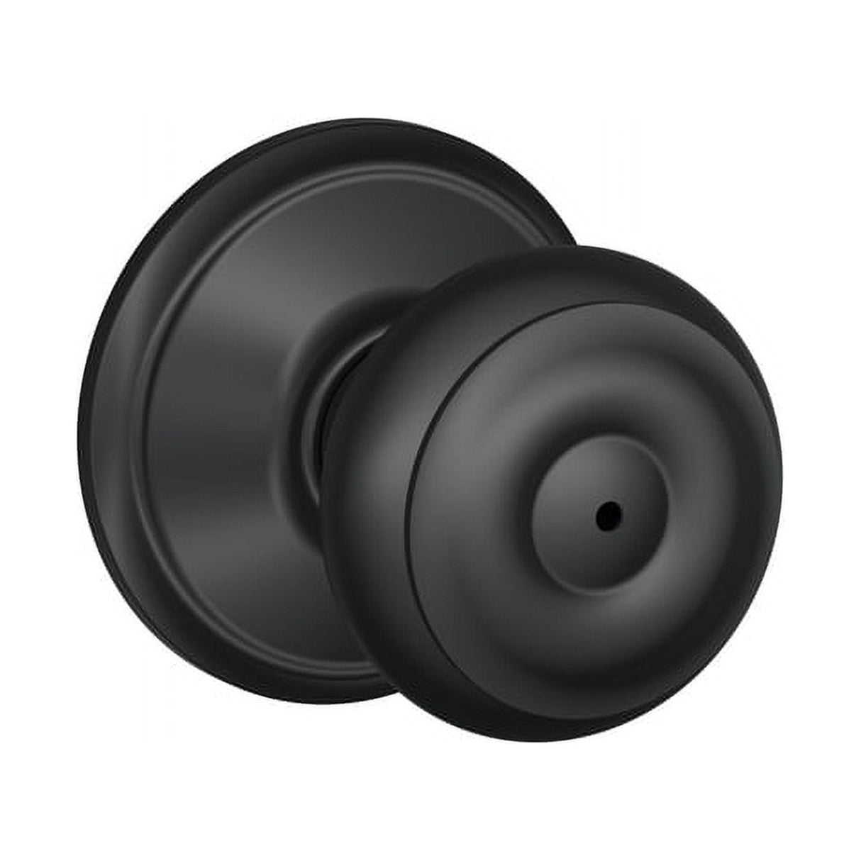 Schlage F-Series Georgian Matte Black Privacy Knob Right or Left Handed
