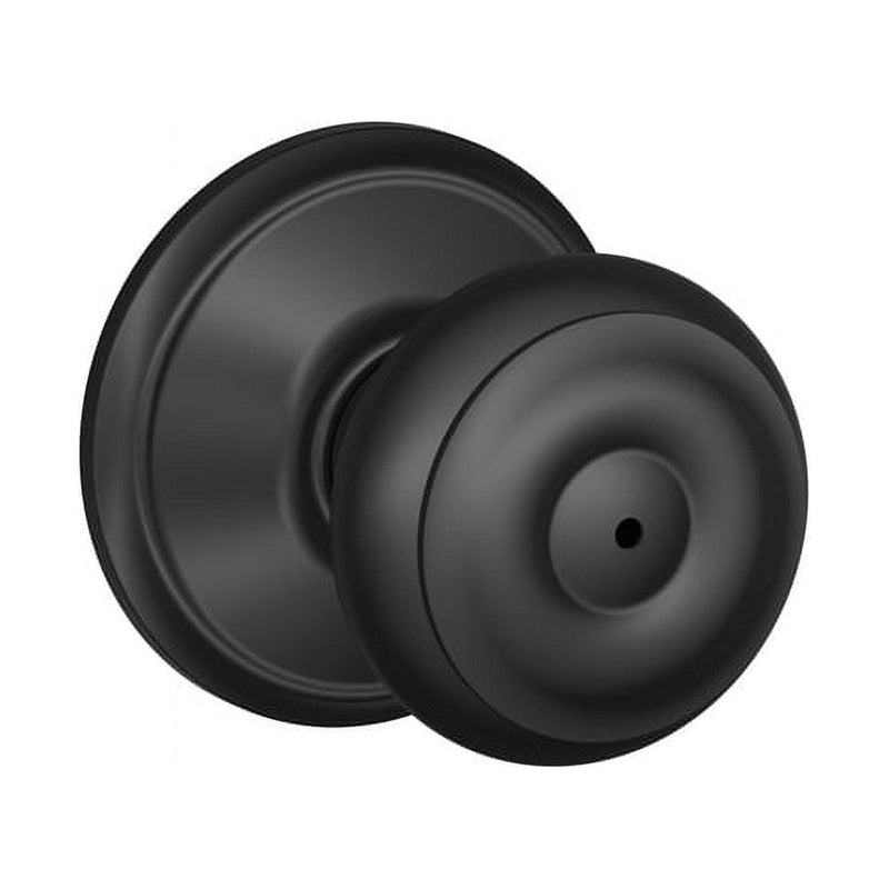 Schlage F-Series Georgian Matte Black Privacy Knob Right or Left Handed