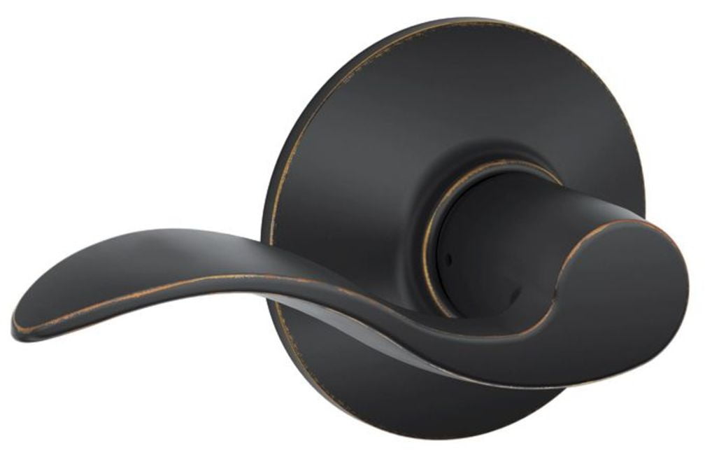 Schlage Accent Aged Bronze Passage Lever Right or Left Handed