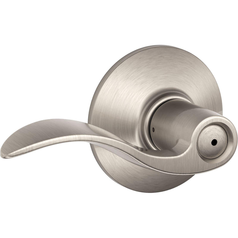 Schlage Accent Satin Nickel Privacy Lockset 1-3/4 in.