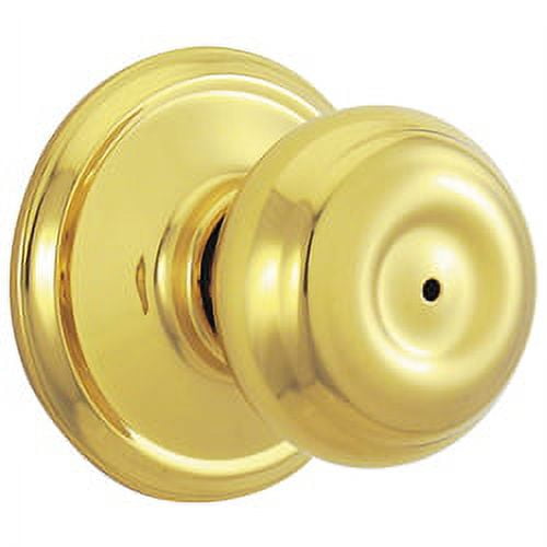 Schlage Georgian Bright Brass Privacy Lockset 1-3/4 in.