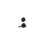 Schlage Latitude Straight/Contemporary Matte Black Entry Knob and Single Cylinder Deadbolt Right or