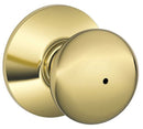 Schlage Plymouth Bright Brass Bed and Bath Knob Right or Left Handed