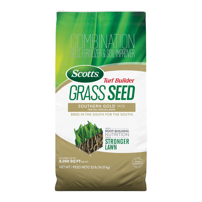 Scotts Turf Builder Tall Fescue Grass Sun or Shade Fertilizer/Seed/Soil Improver 32 lb