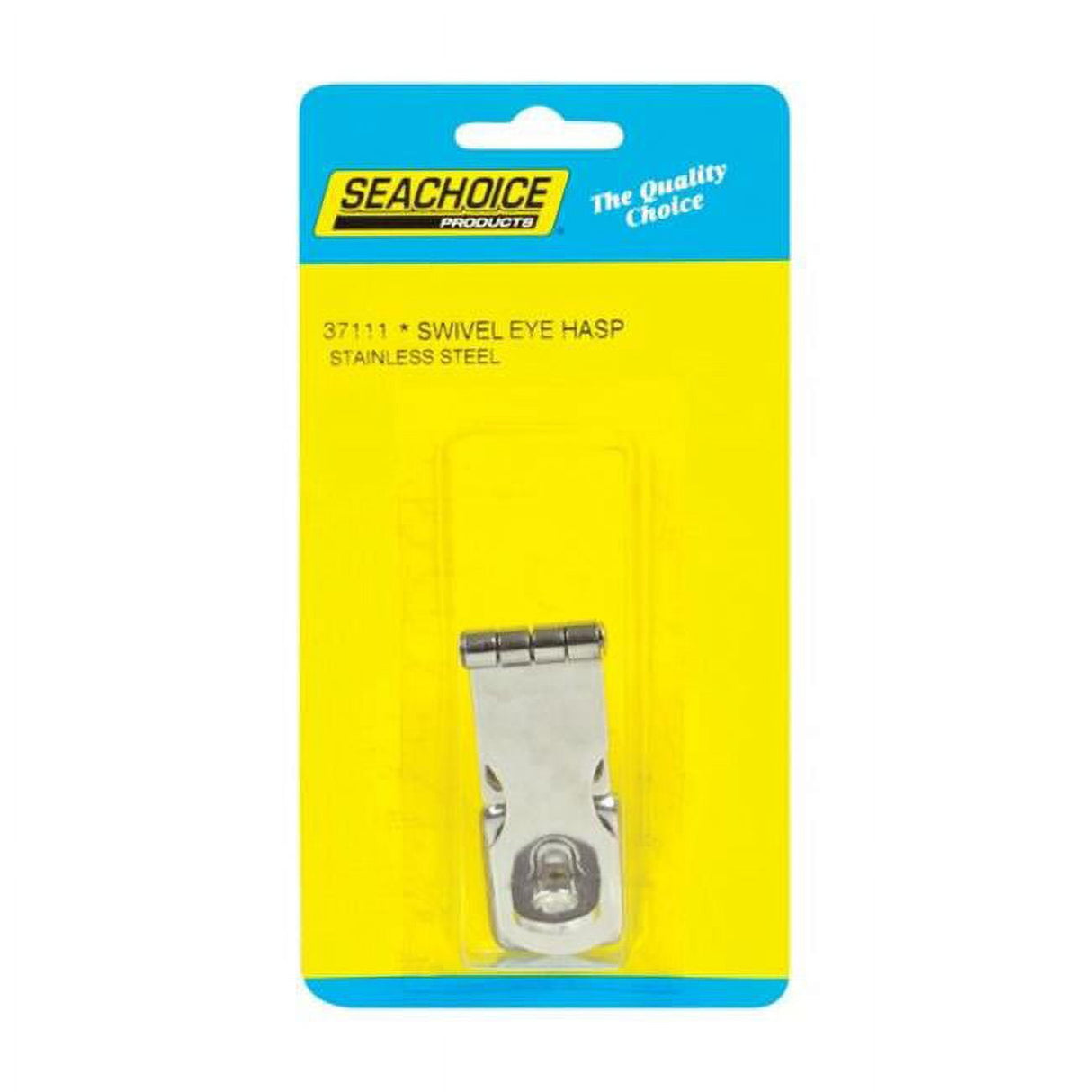 Seachoice Polished Stainless Steel 1 in. L X 4 in. W Swivel Eye Hasp 1 pk