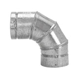 Selkirk 4 in. D X 4 in. D Adjustable 90 deg Aluminum Stove Pipe Elbow