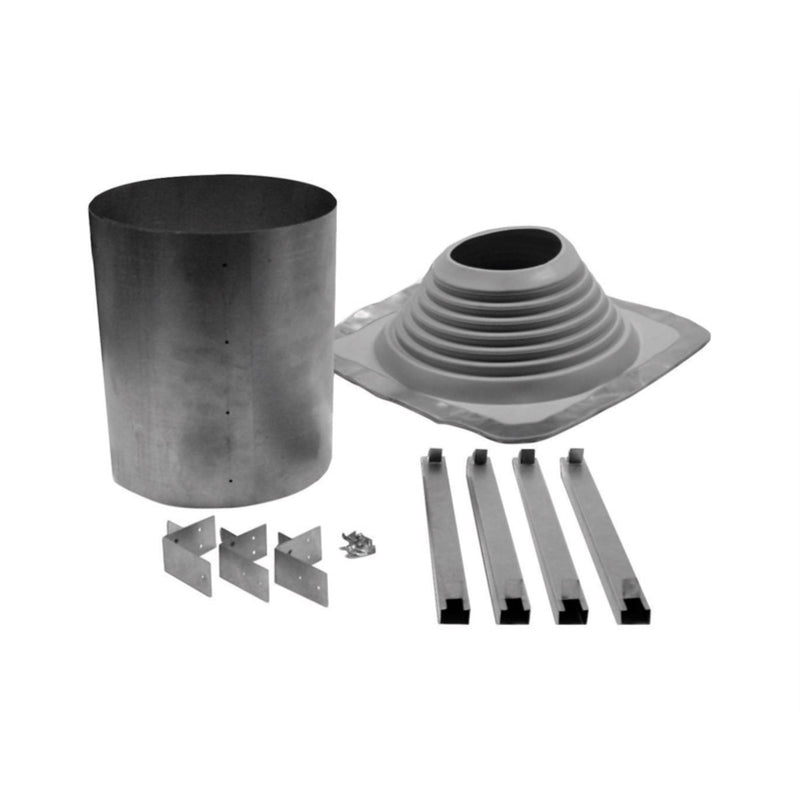 Selkirk 8 in. D Galvanized Steel Adjustable Chimney Flashing