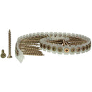 Senco DuraSpin No. 8 X 1-3/4 in. L Square Yellow Zinc Collated Wood Screws 1000 pk