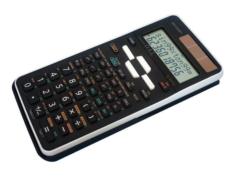 Sharp Black 12 digit Solar Powered Scientific Calculator