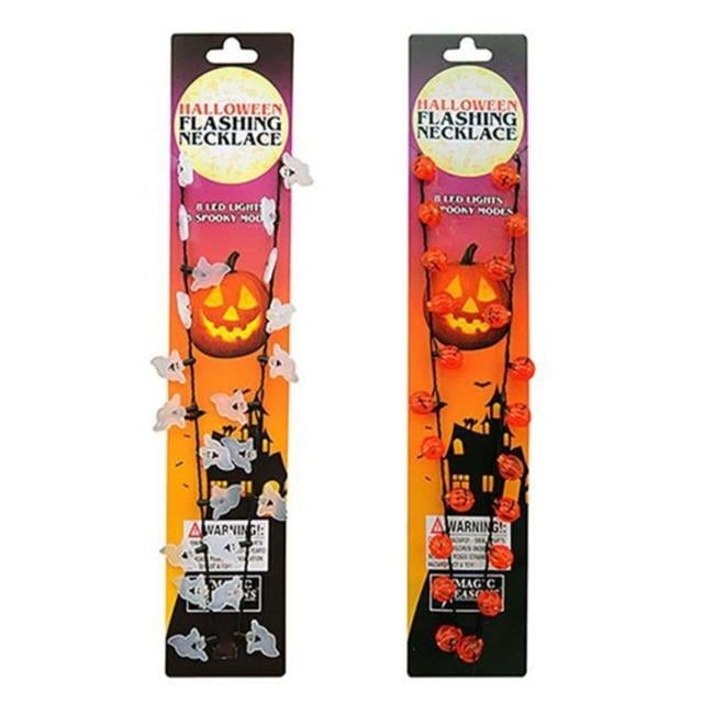 Magic Seasons Halloween Flashing Bulb Necklace Plastic 1 pk