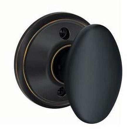 Schlage Siena Traditional Aged Bronze Dummy Knob Right or Left Handed
