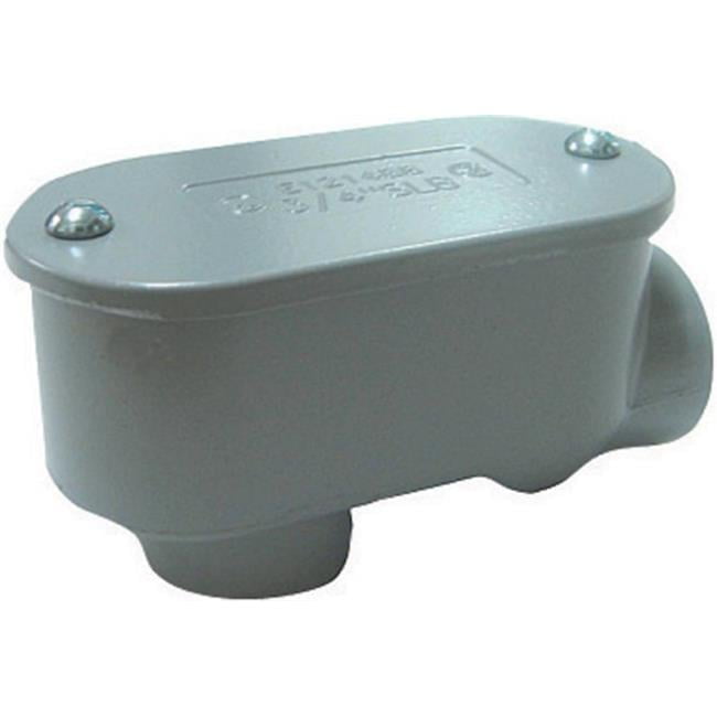 Sigma Engineered Solutions 1-1/4 in. D Die-Cast Aluminum Service Entrance Elbow For Rigid/IMC 1 pk