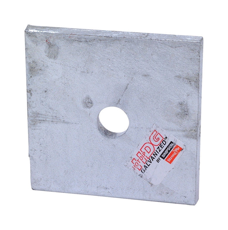 Simpson Strong-Tie 2 in. H X 0.8 in. W X 3 in. L Galvanized Steel Bearing Plate HDG