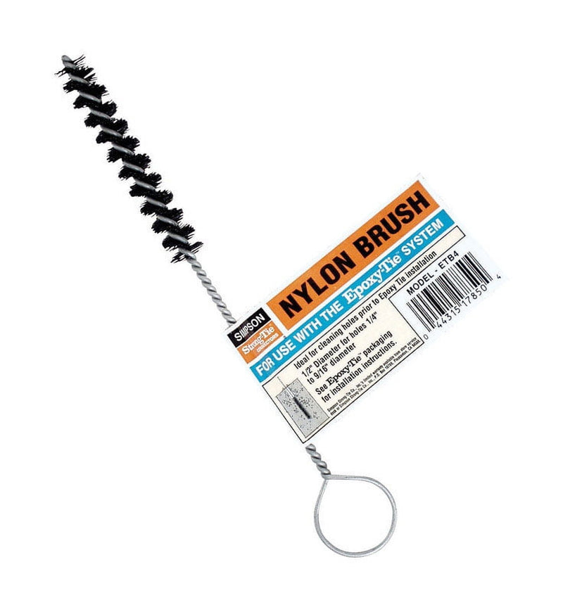 Simpson Strong-Tie 0.5 in. W Medium Bristle 5 in. Metal Handle Cleaning Brush