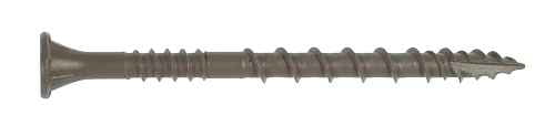Simpson Strong-Tie Quick Drive No. 10 Sizes X 2-1/2 in. L Tan Star Ribbed Flat Head Deck Screws 1000