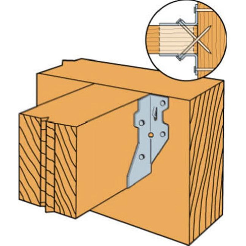 Simpson Strong-Tie 2 in. H X 6.56 in. W 18 Ga. Galvanized Steel Joist Hanger