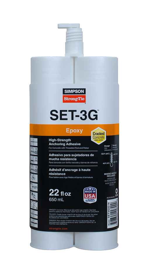 Simpson Strong-Tie SET-3G Plastic Concrete Anchoring Epoxy Paste
