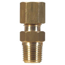 1/4 in. Compression X 1/4 in. D Male Brass Connector