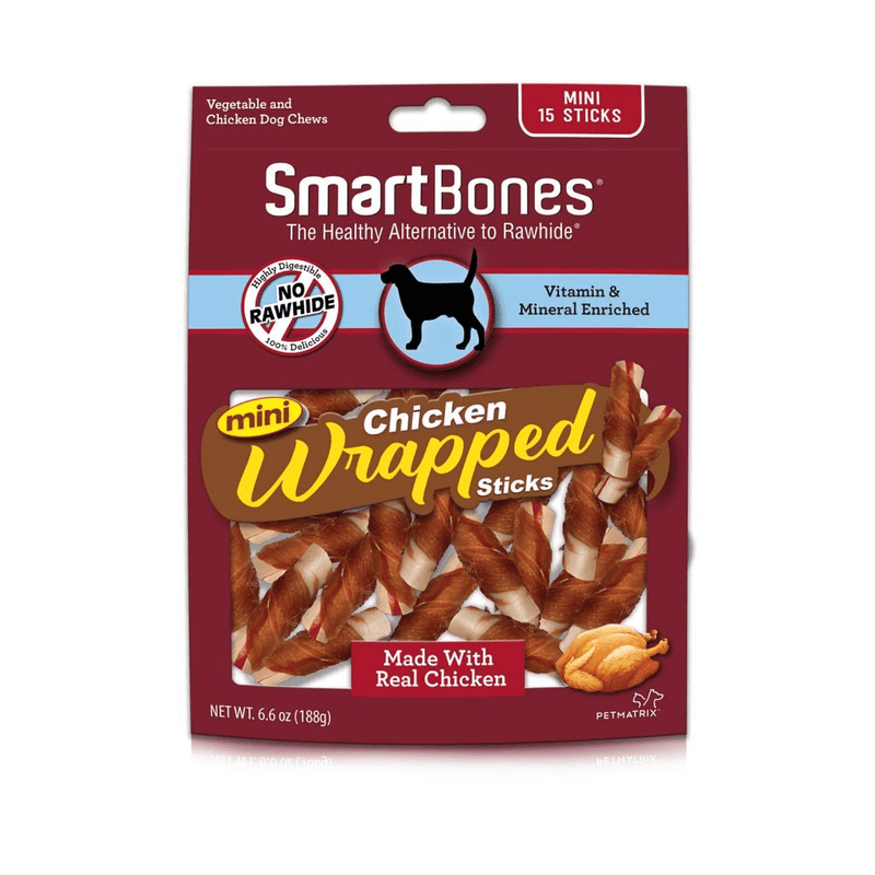 SmartBones Chicken & Vegetables Chews For Dogs 6.6 oz 15 pk