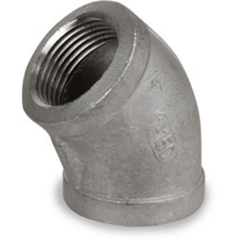 Smith-Cooper 1/2 in. FPT X 1/2 in. D FPT Threaded Stainless Steel 45 Degree Elbow