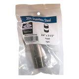 Smith-Cooper 3/4 in. MPT Stainless Steel 3-1/2 in. L Nipple