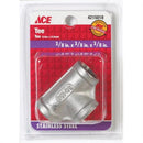 Smith-Cooper 3/8 in. FPT X 3/8 in. D FPT 3/8 in. D FPT Stainless Steel Tee