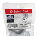 Smith-Cooper 1/2 in. FPT X 1/2 in. D FPT Stainless Steel 90 Degree Street Elbow