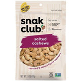 Snak Club Salted Cashews 2.5 oz Bagged