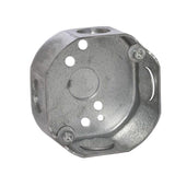 Southwire New and Old Work Octagon Galvanized Steel Weatherproof Box Silver