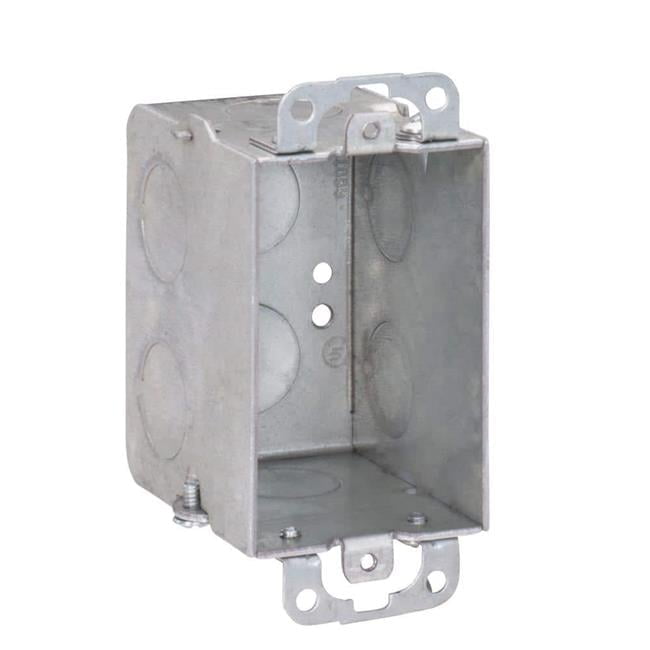 Southwire New and Old Work Rectangle Steel Switch Box