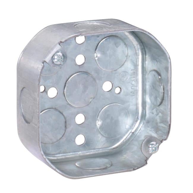 Southwire Old Work 14 cu in Octagon Galvanized Steel Weatherproof Box Silver