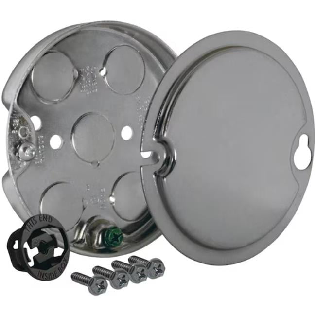 Southwire Old Work Round Steel Ceiling Box