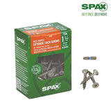 SPAX Multi-Material No. 14 Label X 1-1/2 in. L T30+ Flat Head Construction Screws 1 lb 90 pk
