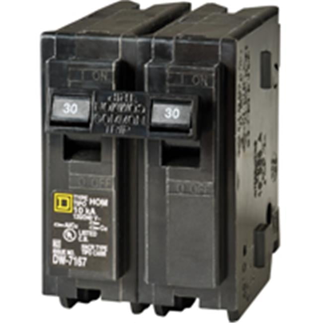 Square D HomeLine 30 amps Surge 2-Pole Circuit Breaker