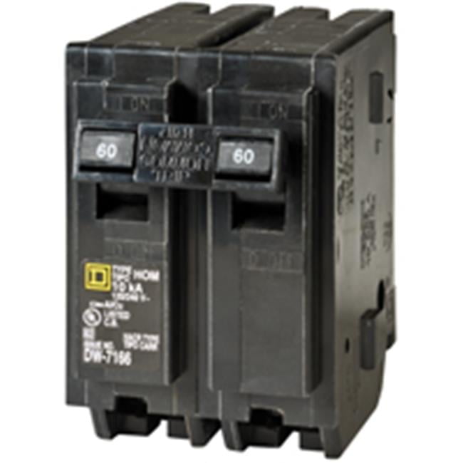 Square D HomeLine 60 amps Standard 2-Pole Circuit Breaker