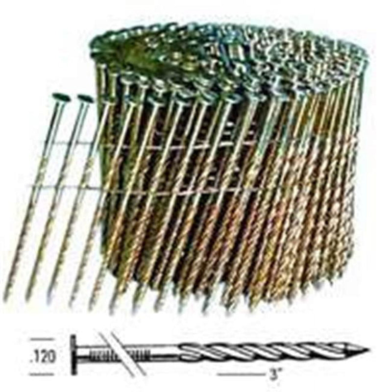 Bostitch 3 in. L X 11 Ga. Angled Coil Galvanized Framing Nails 15 deg 2,700 pk