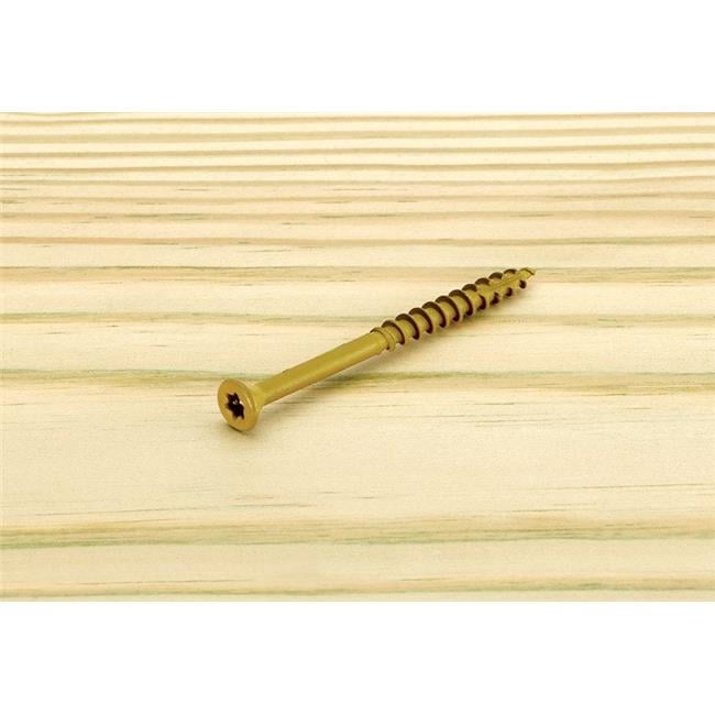 Starborn Deckfast No. 9 X 3 in. L Tan Star Flat Head Deck Screws 250 pk