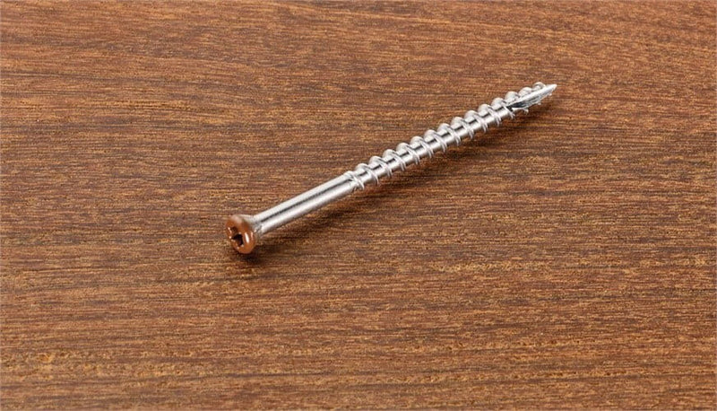 Starborn Headcote No. 7 X 1-5/8 in. L Brown Star Trim Head Deck Screws 100 pk