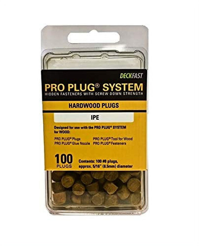 Starborn Pro Plug Round Wood Dowel 5/16 in. D X 0.25 in. L 100 pk Brown