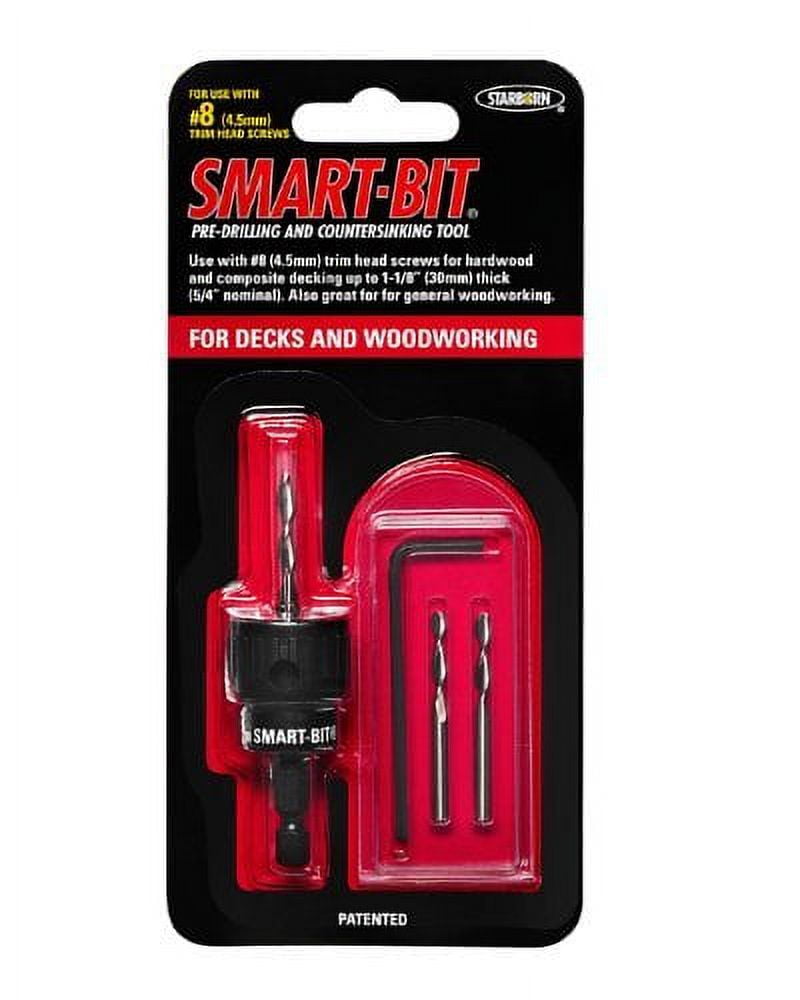 Starborn Smart-Bit #8 Stainless Steel Pre-Drilling and Countersinking Tool 4 pc