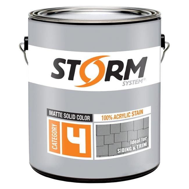 Storm System Solid Matte Light Acrylic Latex Stain 1 gal