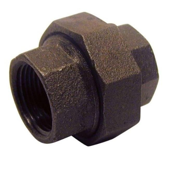 STZ Industries 1 in. FIP each X 1 in. D FIP Black Malleable Iron Union