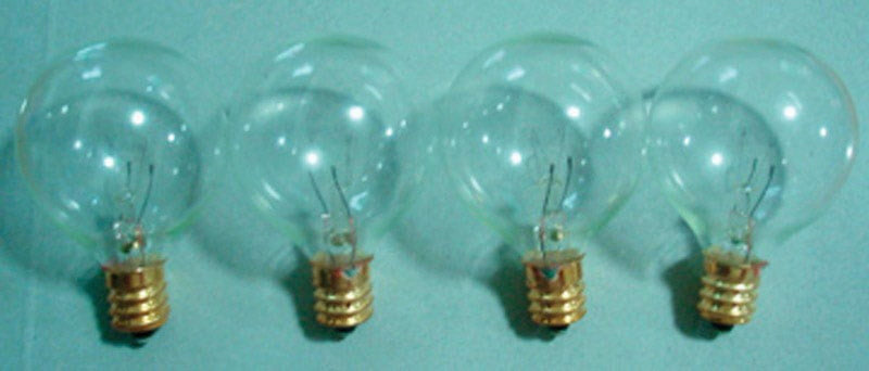 Summer Nights Incandescent G40 Globe Clear/Warm White 25 ct Replacement Christmas Light Bulbs