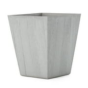 Suncast Farmington 18 in. H X 16 in. W X 16 in. D Resin Planter Dove Gray